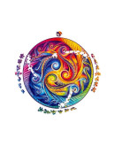 Деревянный пазл Unidragon Мандала Спирального Воплощения (33 x 33 см, 350 дет.)