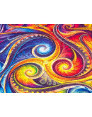 Деревянный пазл Unidragon Мандала Спирального Воплощения (33 x 33 см, 350 дет.)