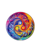 Деревянный пазл Unidragon Мандала Спирального Воплощения (33 x 33 см, 350 дет.)