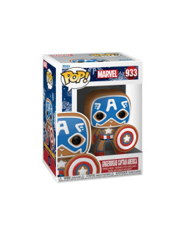 Фигурка Funko POP! Bobble: Marvel праздники: Пряничный Человечек Капитан Америка (933) 50657