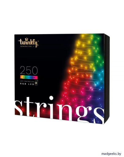 Smart-гирлянда Twinkly Strings - 250 шт. (20 м) RGB + BT + Wi-Fi Generation II