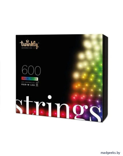 Smart-гирлянда Twinkly Strings Special edition - 600 шт. (48 м) RGB + W + BT + Wi-Fi Generation II
