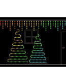 Светодиодная елка с подсветкой Twinkly SMART 2.1м - 390 шт RGB+BT+Wi-Fi