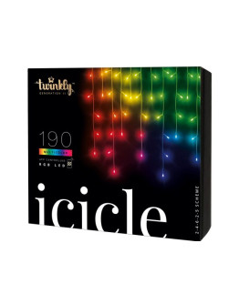 Smart-гирлянда бахрома Twinkly Icicle - 190 шт.(5 м) RGB + BT + Wi-Fi