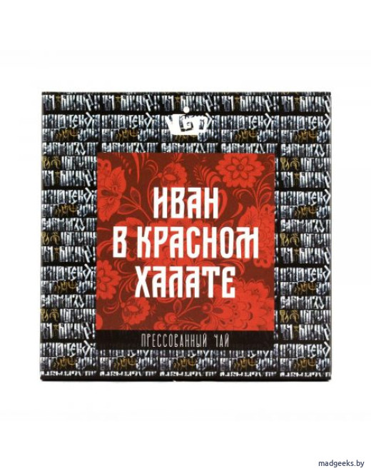 Иван-чай с красным чаем прессованный «Иван в красном халате», 80 г