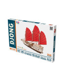 Деревянный 3D-конструктор Eco Wood Art Корабль c парусами Джонка