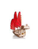 Деревянный 3D-конструктор Eco Wood Art Корабль c парусами Джонка