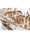 Деревянный 3D-конструктор Eco Wood Art Корабль c парусами Джонка