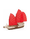 Деревянный 3D-конструктор Eco Wood Art Корабль c парусами Джонка