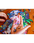 Деревянный пазл Unidragon Серьезная панда (18 × 24 см, 110 дет.)