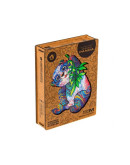 Деревянный пазл Unidragon Серьезная панда (25 × 33 см, 215 дет.)