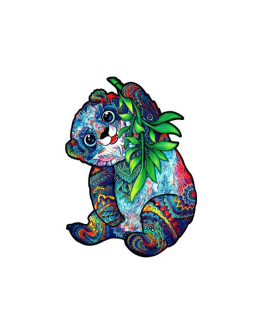 Деревянный пазл Unidragon Серьезная панда (25 × 33 см, 215 дет.)