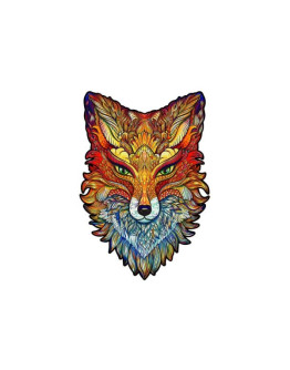 Деревянный пазл Unidragon Огненная лиса (24 x 16 см, 107 дет.)