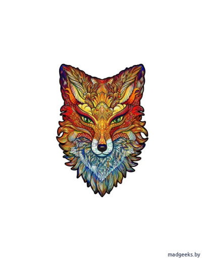 Пазлы: Деревянный пазл Unidragon Огненная лиса (40 x 27 см, 308 дет.) Деревянный пазл Unidragon Огненная лиса (40 x 27 см, 308 дет.)