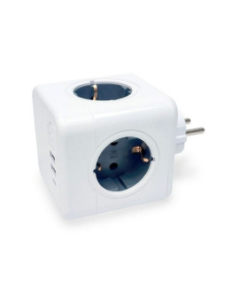 Разветвитель RocketSocket Cube Original (4 Euro 16A, 3 USB, с блоком 5В/3.0А)