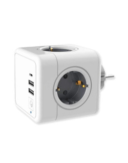 Разветвитель RocketSocket Cube Original (4 Euro 16A, 3 USB, с блоком 5В/3.0А)