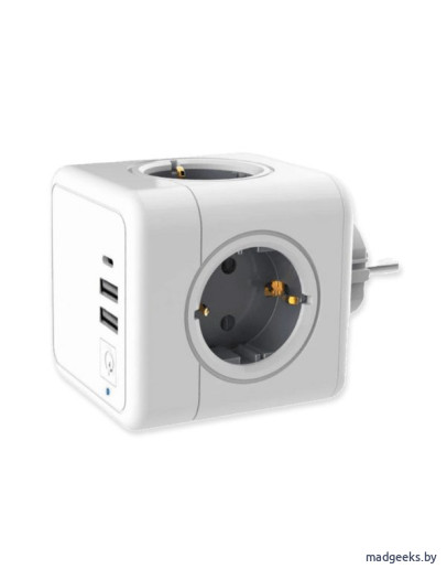 Аксессуары для дома: Разветвитель RocketSocket Cube Original (4 Euro 16A, 3 USB, с блоком 5В/3.0А) Разветвитель RocketSocket Cube Original (4 Euro 16A, 3 USB, с блоком 5В/3.0А)
