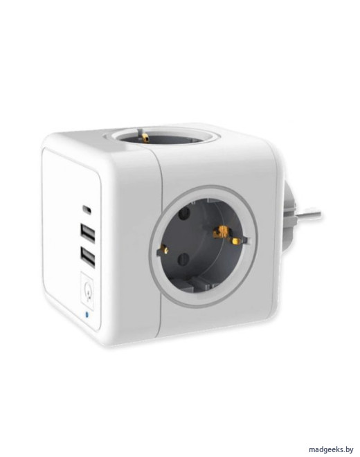 Разветвитель RocketSocket Cube Original (4 Euro 16A, 3 USB, с блоком 5В/3.0А)