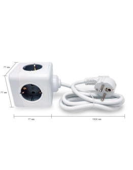 Удлинитель RocketSocket Cube Extended (5 евророзеток, 16A, кабель 1,5м)
