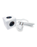 Удлинитель RocketSocket Cube Extended (4 евророзетки 16A, 2 USB A, с блоком 5В/2.1А, кабель 1,5м)