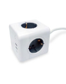 Удлинитель RocketSocket Cube Extended (4 евророзетки 16A, 3 USB, с блоком 5В/3.0А, кабель 1,5м ) Удлинитель RocketSocket Cube Extended (4 евророзетки 16A, 3 USB, с блоком 5В/3.0А, кабель 1,5м )