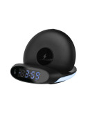 Настольные часы с беспроводной зарядкой Rombica Chronos