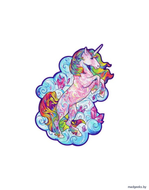 Деревянный пазл Unidragon Вдохновляющий Единорог (32 × 26 см, 195 дет.)