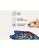 Деревянный пазл Unidragon Величественный Волк (24 × 17 см, 99 дет.)