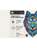 Деревянный пазл Unidragon Величественный Волк (24 × 17 см, 99 дет.)