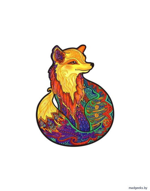 Деревянный пазл Unidragon Обольстительная Лисичка (31 × 40 см, 333 дет.)