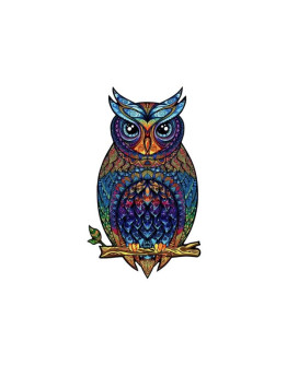 Деревянный пазл Unidragon Чарующая сова (15 × 26 см, 101 дет.)