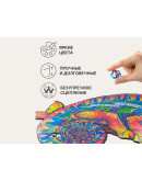 Деревянный пазл Unidragon Радужный хамелеон (31 × 41 см, 314 дет.)