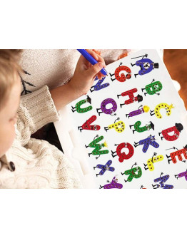 Планшет для рисования магнитами Магборд Алфавит English