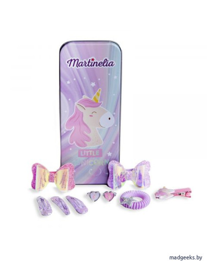 Набор аксессуаров в жестяной банке Martinelia Little Unicorn 80085