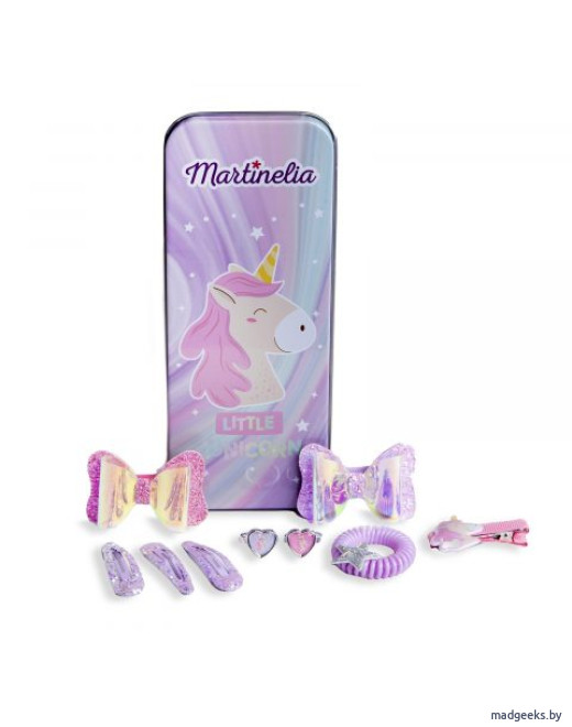Набор аксессуаров в жестяной банке Martinelia Little Unicorn 80085