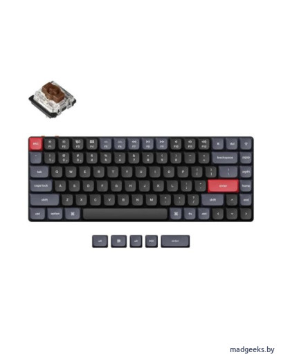 Беспроводная механическая ультратонкая клавиатура QMK Keychron K3 Pro, 84 клавиши, RGB-подсветка
