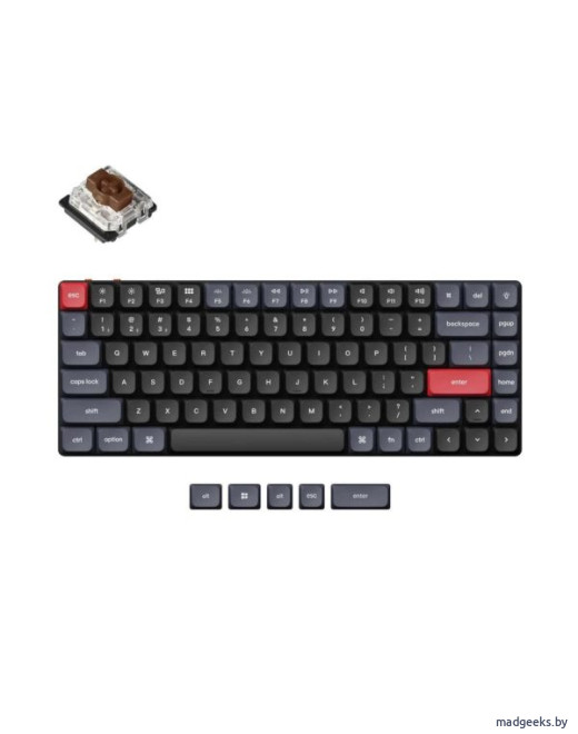 Беспроводная механическая ультратонкая клавиатура QMK Keychron K3 Pro, 84 клавиши, RGB-подсветка
