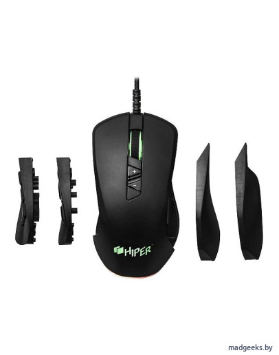 Игровая мышь HIPER Quantum QM-2 Black USB