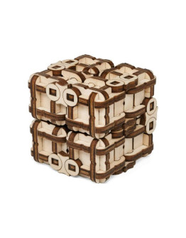 Деревянный 3D-конструктор-головоломка Eco Wood Art Метаморфик Куб