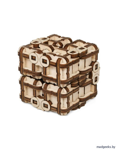 Деревянные конструкторы: Деревянный 3D-конструктор-головоломка Eco Wood Art Метаморфик Куб Деревянный 3D-конструктор-головоломка Eco Wood Art Метаморфик Куб