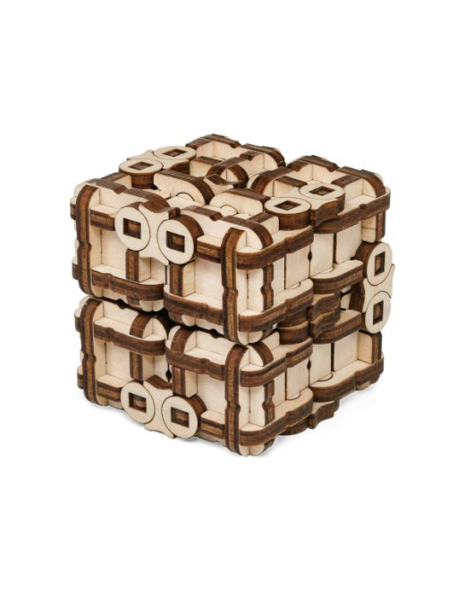 Деревянный 3D-конструктор-головоломка Eco Wood Art Метаморфик Куб