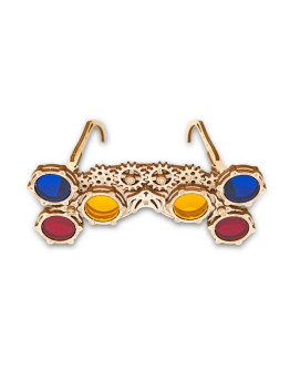 Деревянный 3D-конструктор Eco Wood Art Стим-панк очки Гогглы