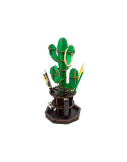 Сборная модель Eco Wood Art Design Настольный органайзер Кактус