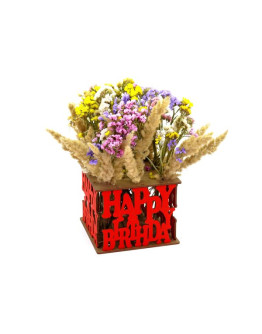 Сборная ваза для цветов с колбами Eco Wood Art Подарок в день рождения