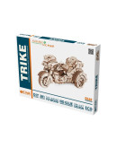 Деревянный 3D-конструктор Eco Wood Art Мотоцикл Трайк