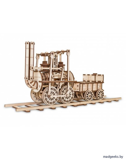 Деревянный 3D-конструктор Eco Wood Art Локомотив