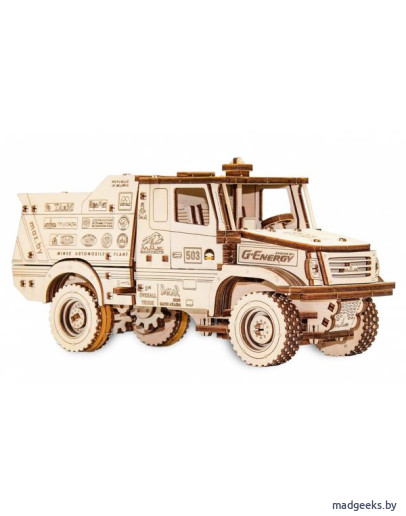 Деревянный 3D-конструктор Eco Wood Art МАЗ-6440RR