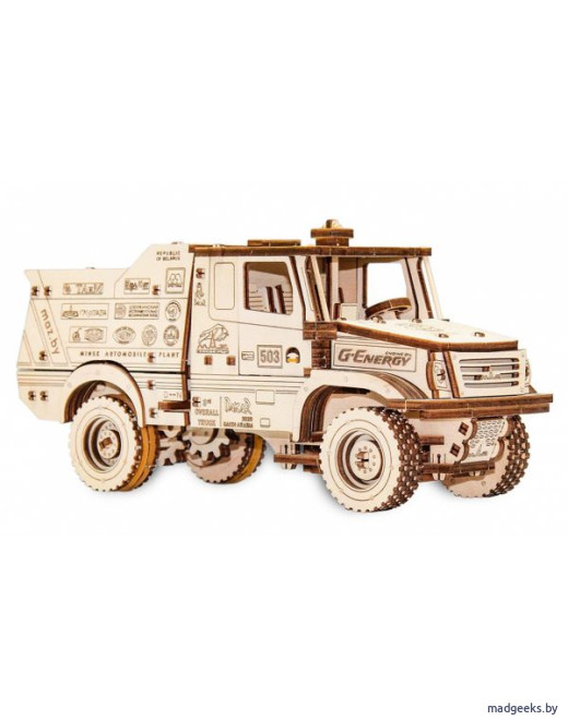 Деревянный 3D-конструктор Eco Wood Art МАЗ-6440RR