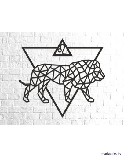 Деревянный интерьерный пазл Eco Wood Art Design Знаки Зодиака Лев