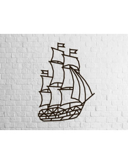 Деревянный интерьерный пазл Eco Wood Art Design Корабль (Парусник)